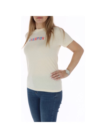 Champion T‑shirt femme beige coton