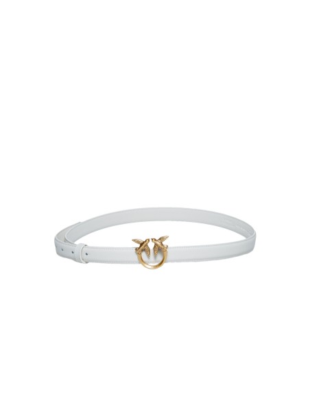 Pinko Ceinture femme blanche cuir