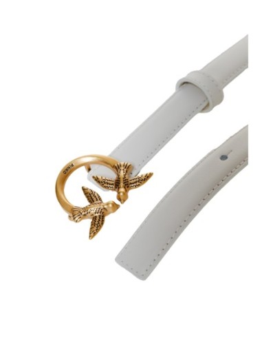 Pinko Ceinture femme blanche cuir