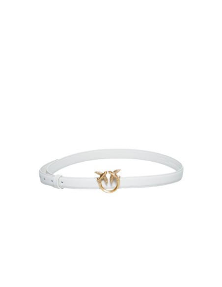 Pinko Ceinture femme blanche cuir