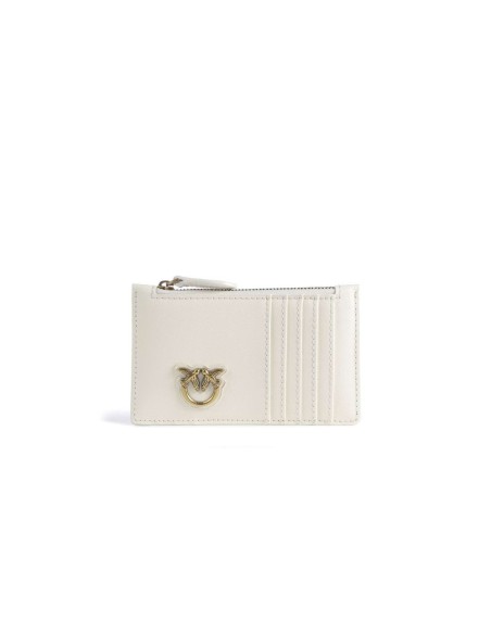 Pinko Portefeuille femme blanc cuir