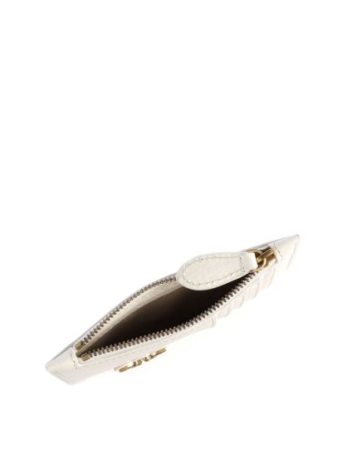 Pinko Portefeuille femme blanc cuir
