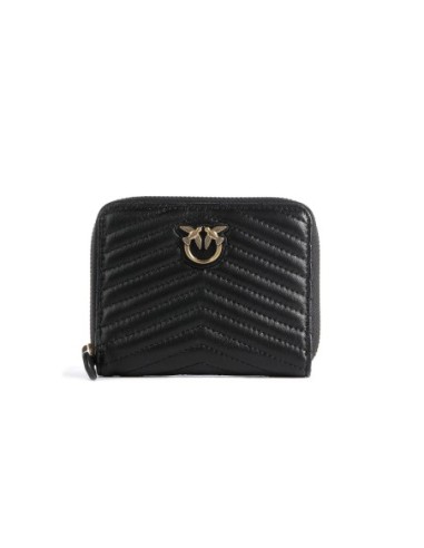Pinko Portefeuille femme noir cuir