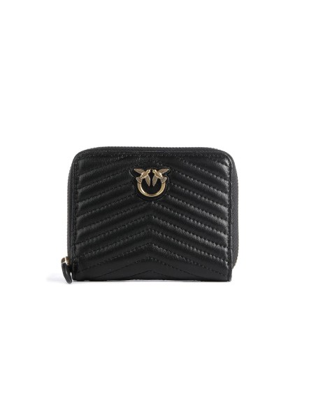 Pinko Portefeuille femme noir cuir
