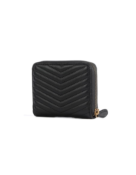 Pinko Portefeuille femme noir cuir