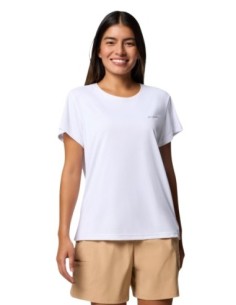 Columbia T-shirt femme blanc polyester