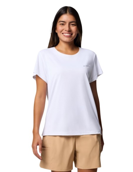 Columbia T-shirt femme blanc polyester