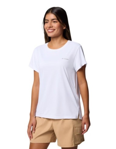 Columbia T-shirt femme blanc polyester