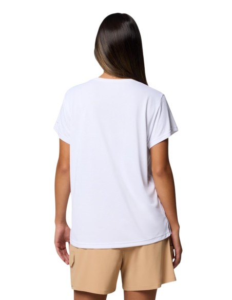 Columbia T-shirt femme blanc polyester