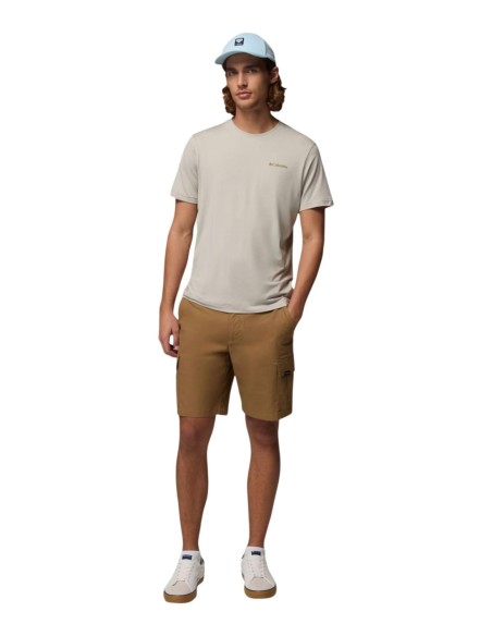 Columbia T-shirt homme beige imprimé