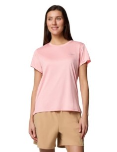 Columbia T-shirt femme rose polyester