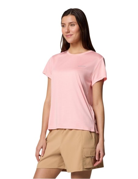 Columbia T-shirt femme rose polyester