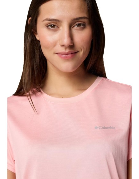 Columbia T-shirt femme rose polyester