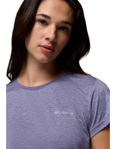 Columbia T-shirt femme violet polyester