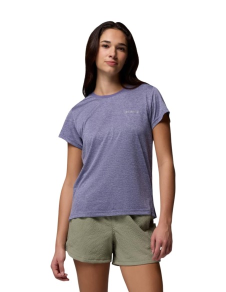 Columbia T-shirt femme violet polyester