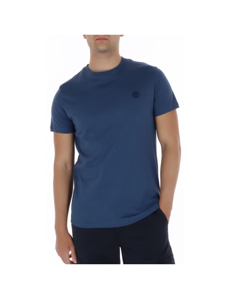 Timberland T-shirt homme bleu coton