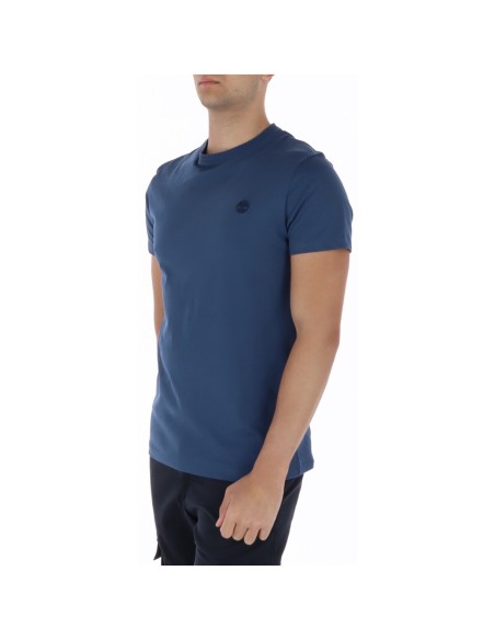 Timberland T-shirt homme bleu coton