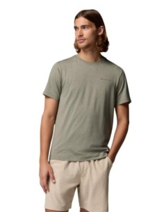 Columbia T-shirt homme vert imprimé