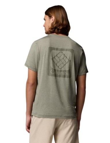 Columbia T-shirt homme vert imprimé