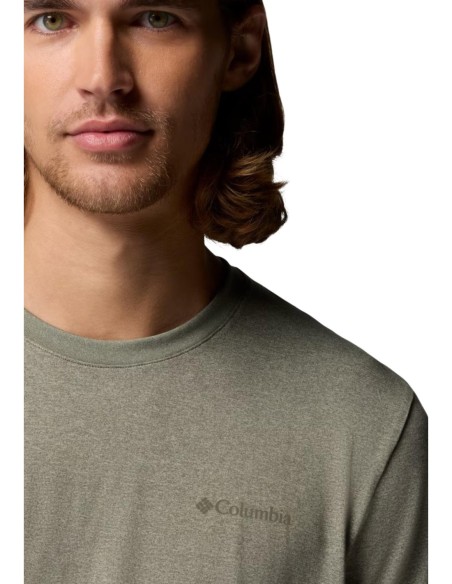 Columbia T-shirt homme vert imprimé