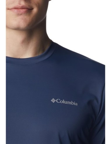 Columbia T-shirt homme bleu polyester