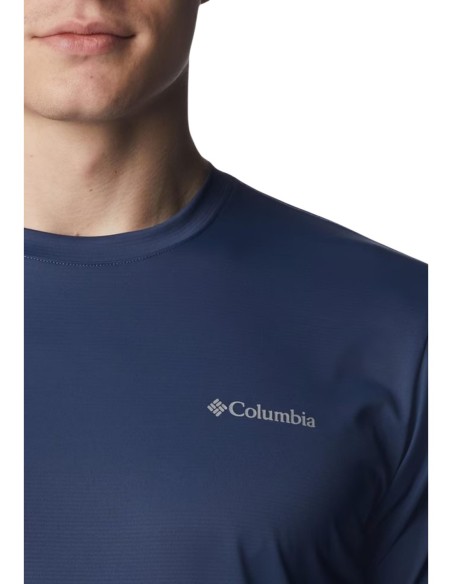 Columbia T-shirt homme bleu polyester