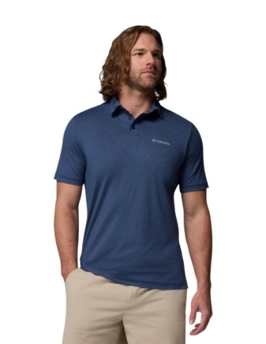 Columbia Polo homme bleu classique