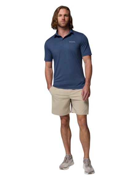 Columbia Polo homme bleu classique