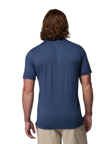 Columbia Polo homme bleu classique