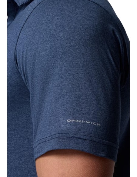Columbia Polo homme bleu classique