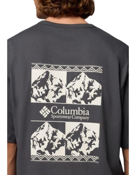 Columbia T-shirt homme gris stretch