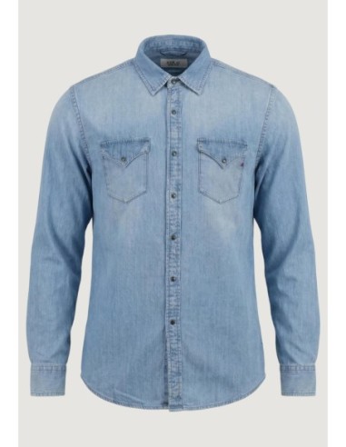 Replay Chemise homme bleu azur
