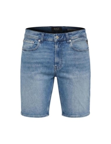 Replay Bermuda homme bleu azur