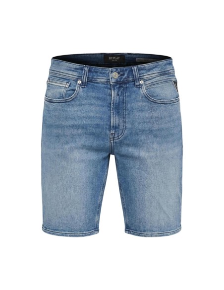 Replay Bermuda homme bleu azur