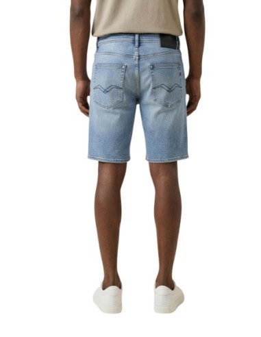 Replay Bermuda homme bleu azur