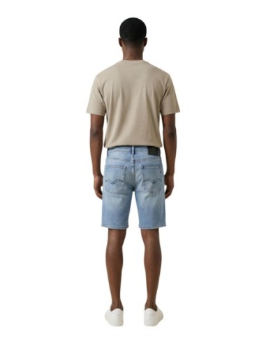 Replay Bermuda homme bleu azur