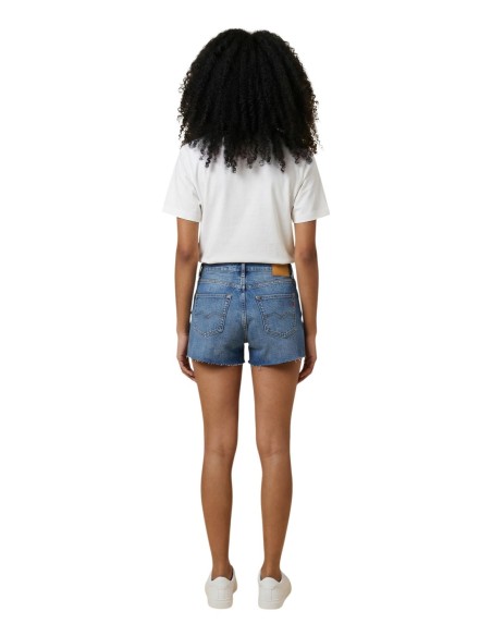 Replay Short femme bleu jean