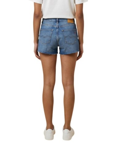 Replay Short femme bleu jean