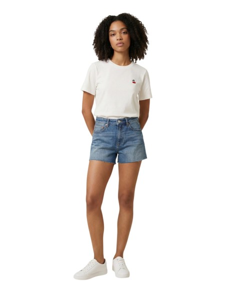 Replay Short femme bleu jean