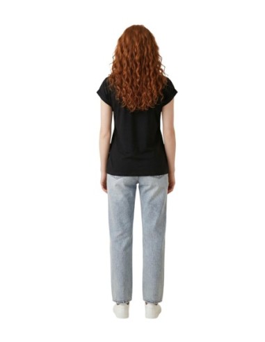 Replay T-shirt femme noir imprimé