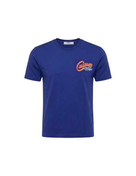 Replay T-shirt homme bleu imprimé