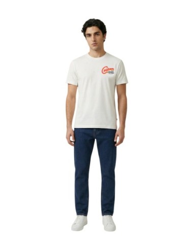 Replay T-shirt homme blanc imprimé