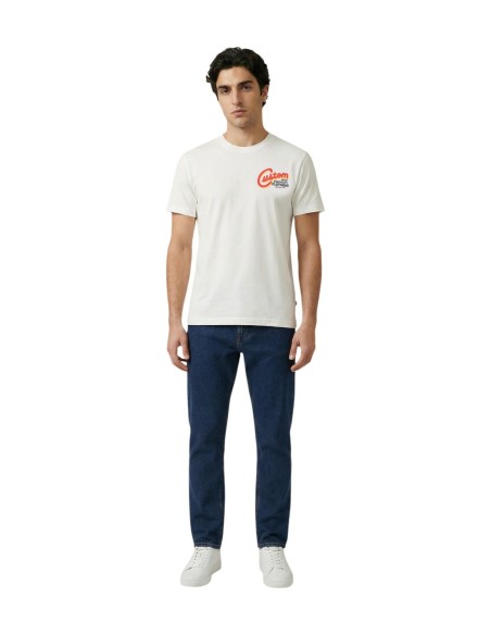 Replay T-shirt homme blanc imprimé