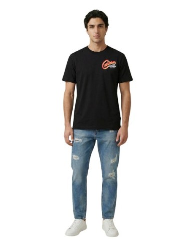 Replay T-shirt homme noir imprimé