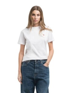 Replay T-shirt femme blanc coton