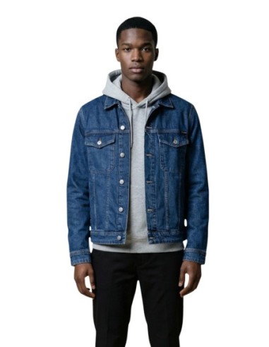 Replay Veste homme bleue boutons