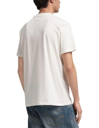 Replay T-shirt homme blanc coton