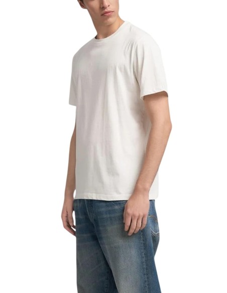 Replay T-shirt homme blanc coton