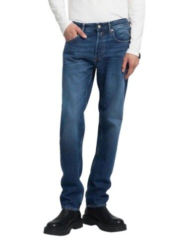 Replay Jean homme bleu coton