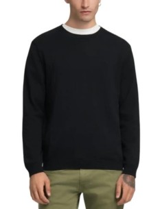 Replay Pull homme noir coton